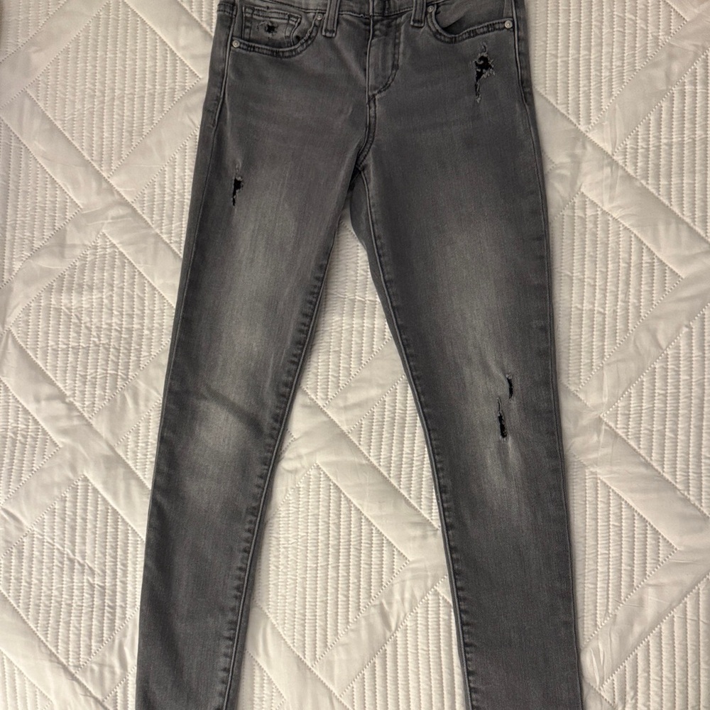 Joes distressed gray/black jeans 24